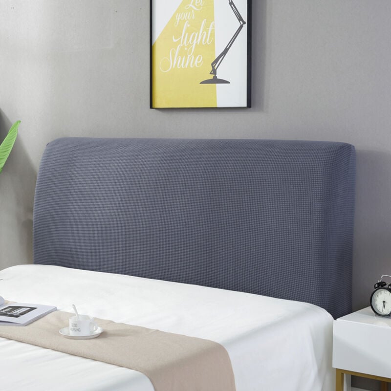 foto del prodotto copri testiera per letto, fodera elastica protezione antipolvere copri testata letto, testata letto lavabile per la decorazione della testiera copri