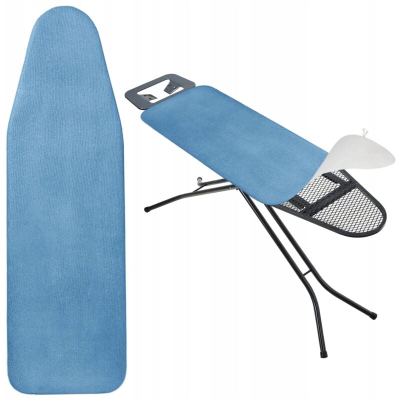 foto del prodotto copriasse da stiro kadax 127x46 cm supporto estensibile blu