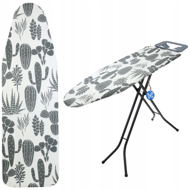 foto del prodotto copriasse da stiro kadax 132x48cm supporto estensibile cactus