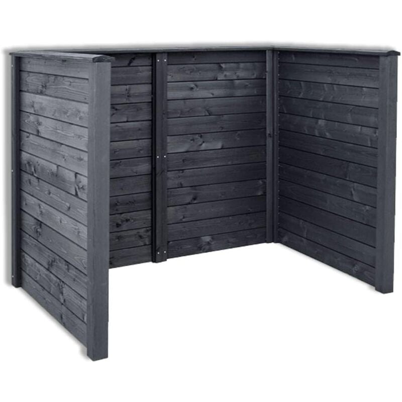 foto del prodotto copribidone per giardino da esterno per 2 bidoni da 240 l, 161x100x122h cm