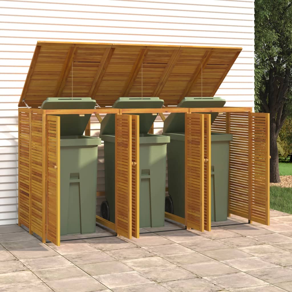 foto del prodotto copribidone triplo 210x89x117 cm in legno massello di acaciacod mxl 130518