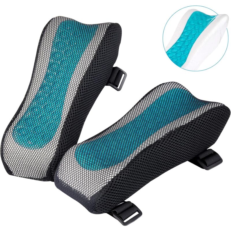foto del prodotto copribraccioli per sedie da ufficio poggiagomiti ergonomici in schiuma imbottitura per braccioli in memory foam per sedie da ufficio, sedie da