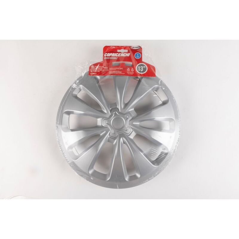 foto del prodotto copricerchio auto grigio singolo montecarlo 13 in abs