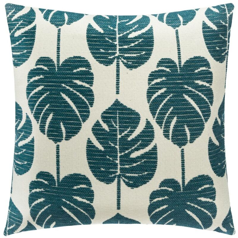 foto del prodotto copricuscino foglie verde cedro 40x40cm atmosphera cr ateur d int rieur