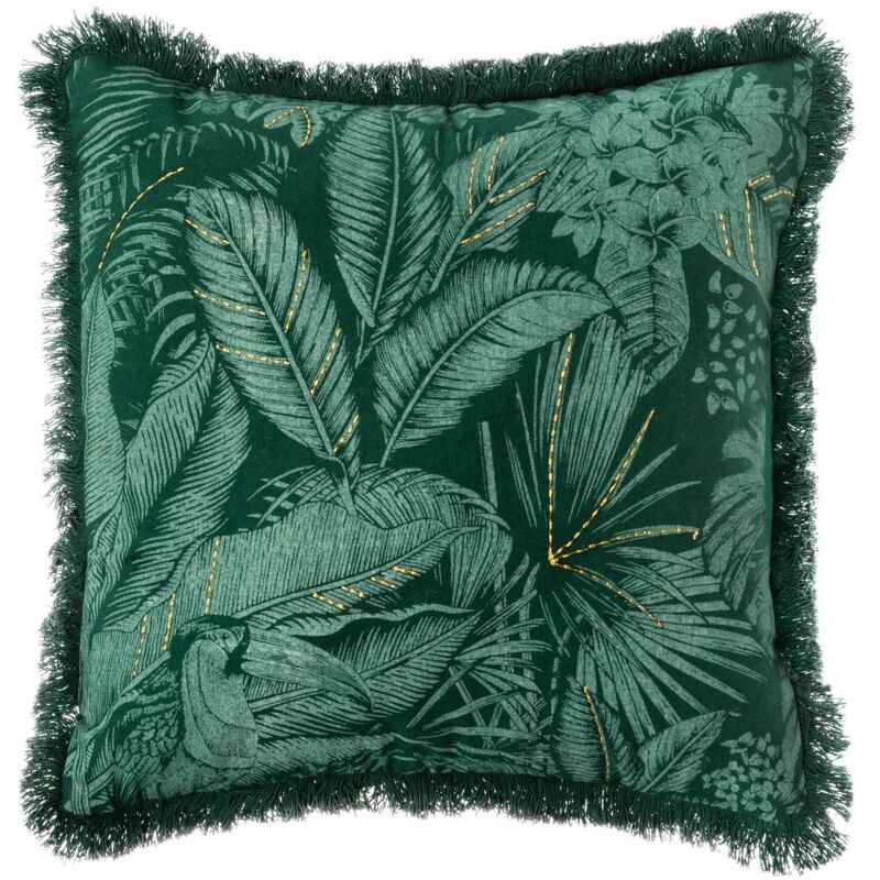 foto del prodotto copricuscino jungle verde 40x40cm atmosphera cr ateur d int rieur