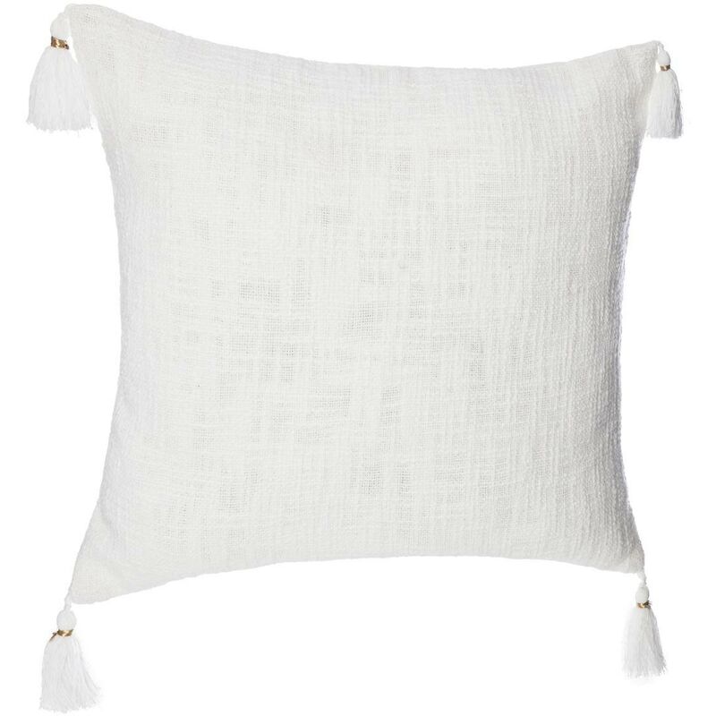 foto del prodotto copricuscino slub bianco 40x40cm atmosphera cr ateur d int rieur