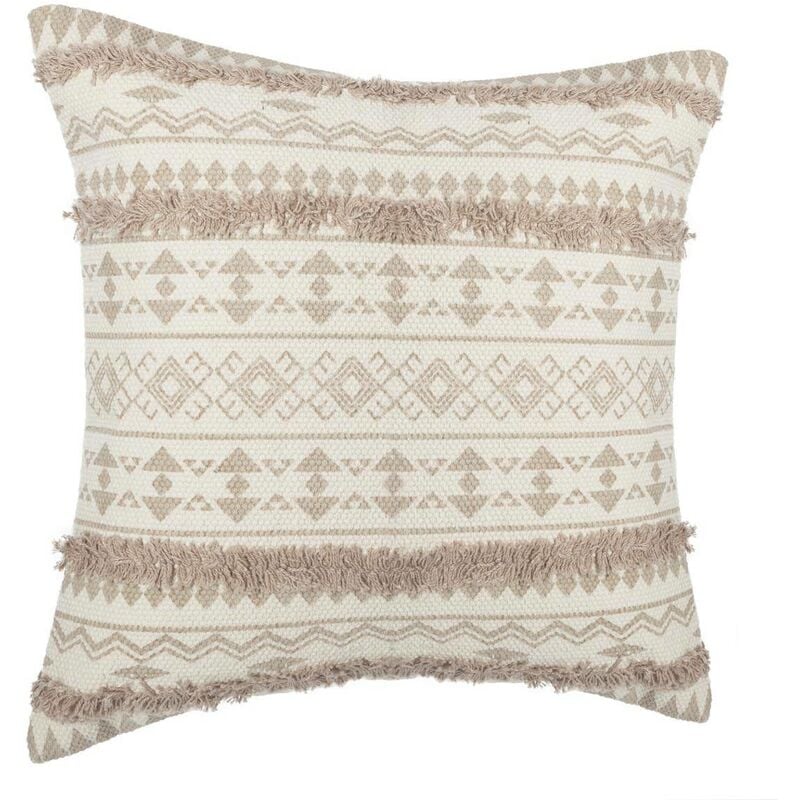 foto del prodotto copricuscino trapuntato etnik beige 40x40cm atmosphera cr ateur d int rieur