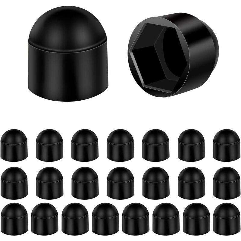 foto del prodotto copridadi m6 per chiave da 10 mm antracite 24 pz tappi per viti m6 per chiavi da 10 mm, copriviti e copririvetti