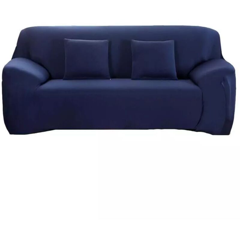 foto del prodotto copridivano 2 posti elasticizzato blu, 145 185 cm