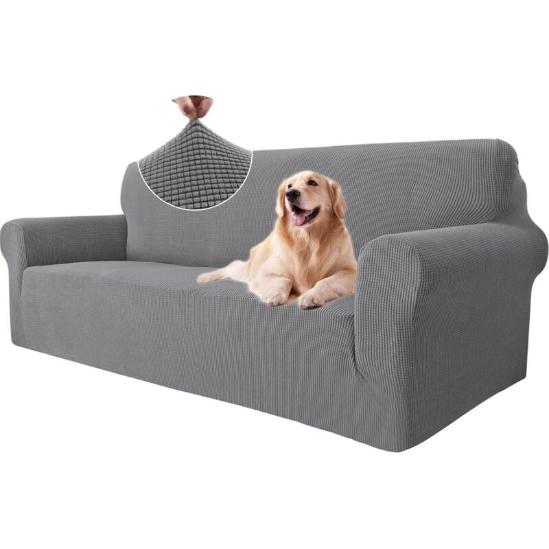 foto del prodotto copridivano a 3 posti 185-230 cm con braccioli copridivano elasticizzato, copridivano universale, coperture per mobili protezione per cani e gatti,