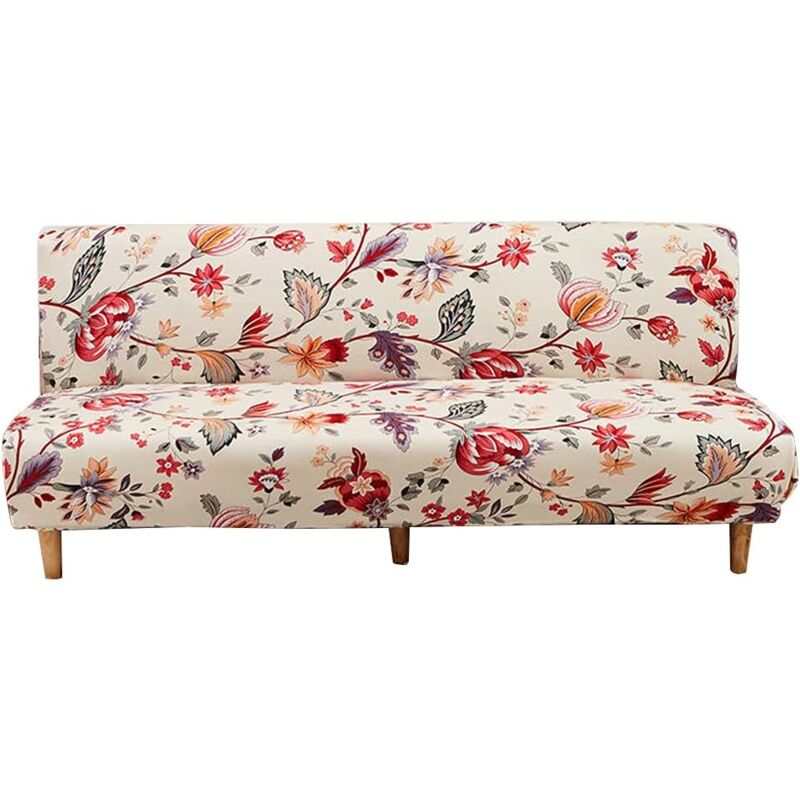 foto del prodotto copridivano a 3 posti, copridivano senza braccioli elasticizzato, copridivano senza braccioli, copridivano letto pieghevole elastico 190210 cm 