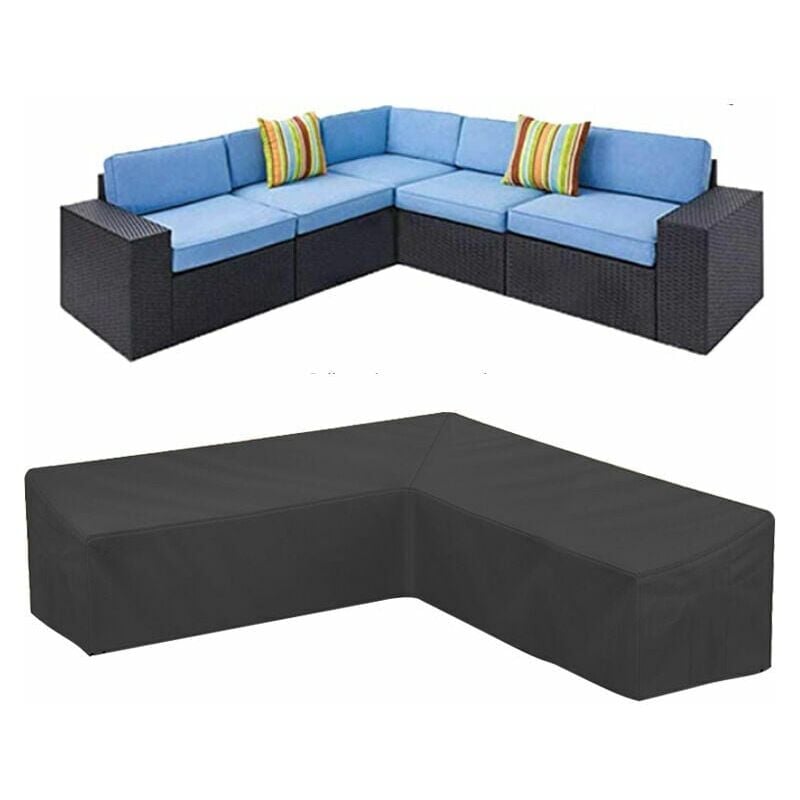 foto del prodotto copridivano angolare da giardino impermeabile 210d oxford antipolvere per mobili da giardino copridivano angolare a forma di l 300 300 98 cm 