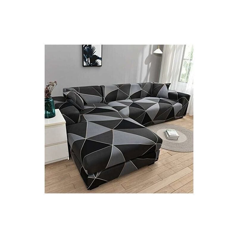 foto del prodotto copridivano angolare elasticizzato copridivano a forma di l per divano da 1 2 3 4 posti necessario acquistare due copridivano angolare a forma di
