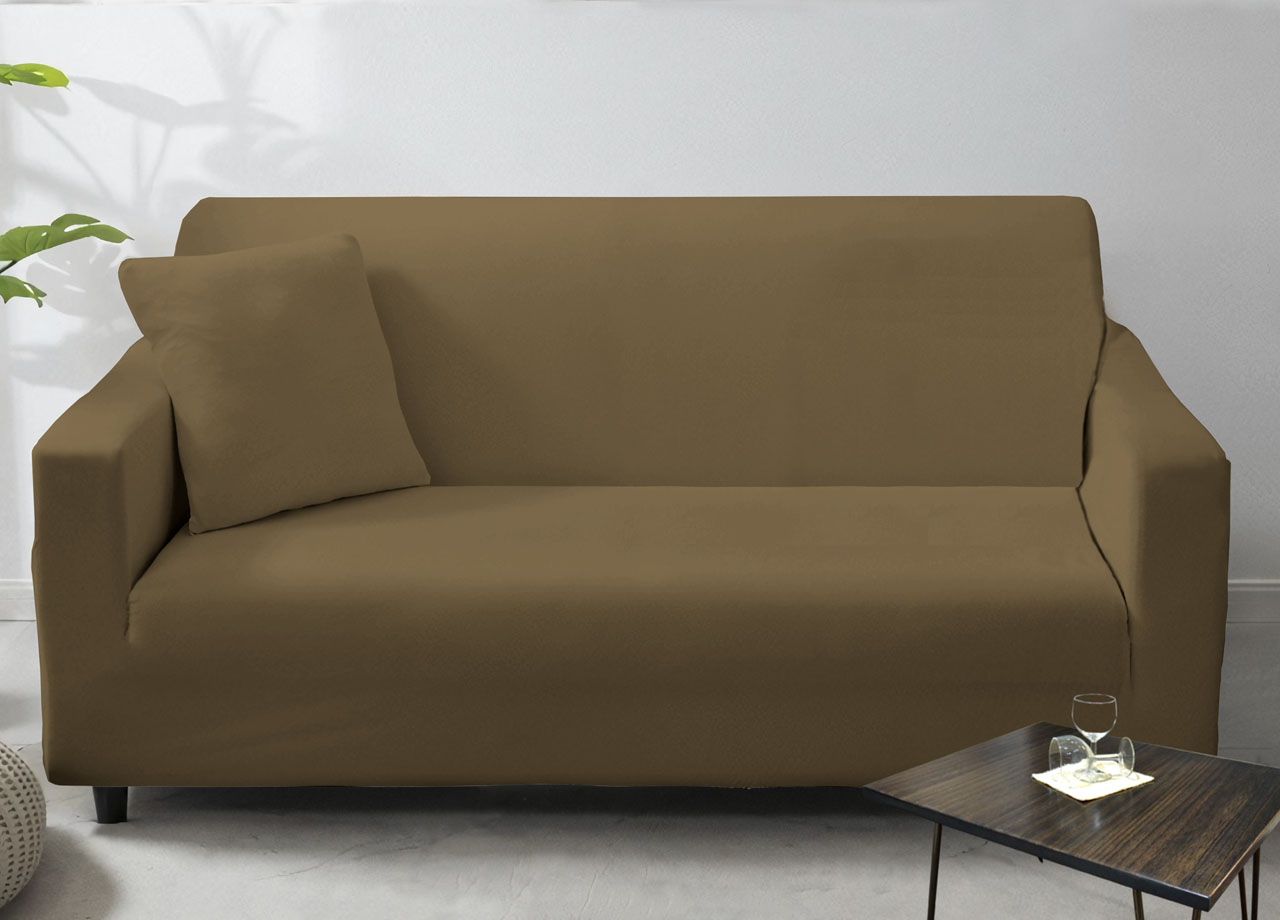 foto del prodotto copridivano antimacchia elasticizzato penisola componibile tinta unita modello perfetto - 4 4 - tortora