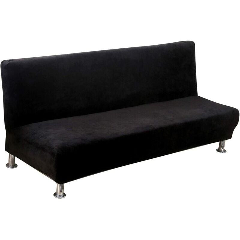 foto del prodotto copridivano elasticizzato antimacchia per divano letto clic clac bz copridivano senza braccioli nero