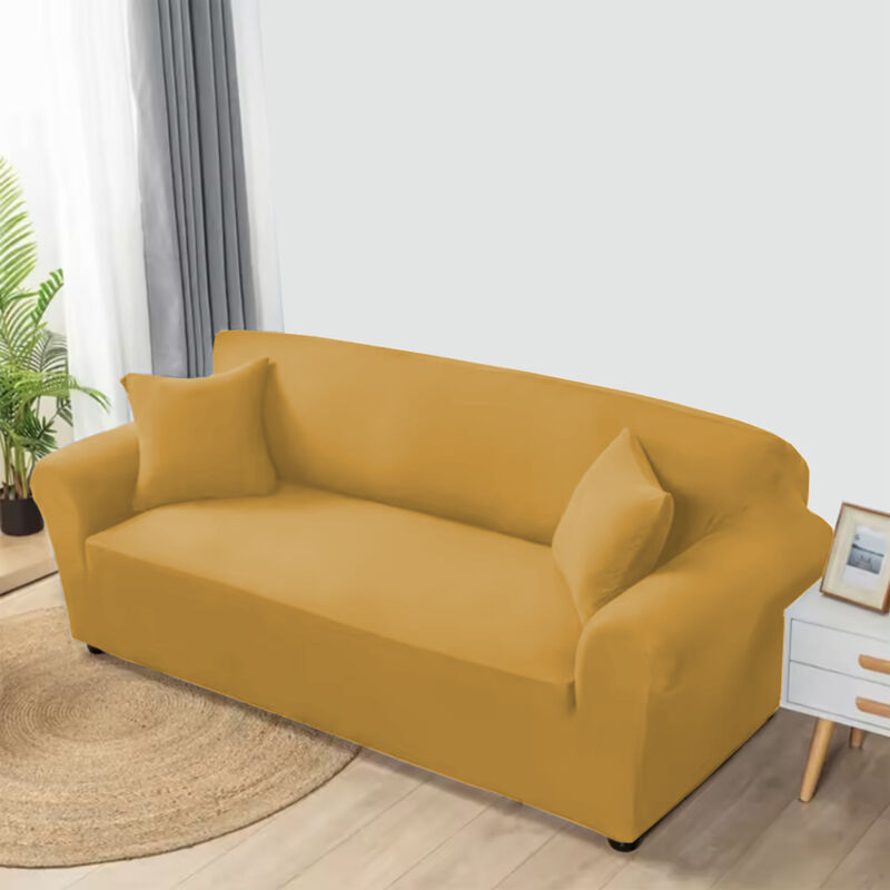 foto del prodotto copridivano flash ocra elasticizzato ad alta vestibilit 1 posto da cm. 80 a 120