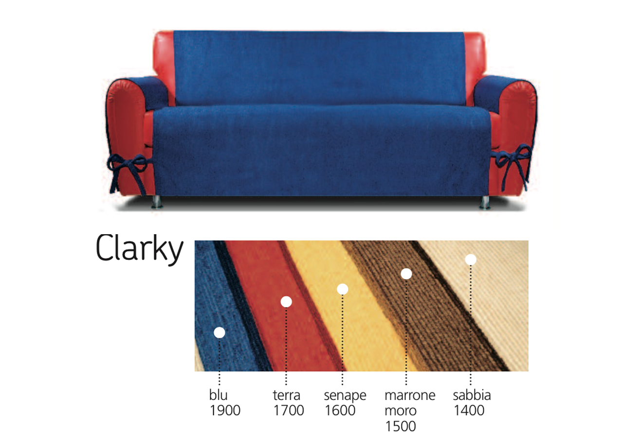 foto del prodotto copridivano genius class clarky - 2 posti - terra 1700