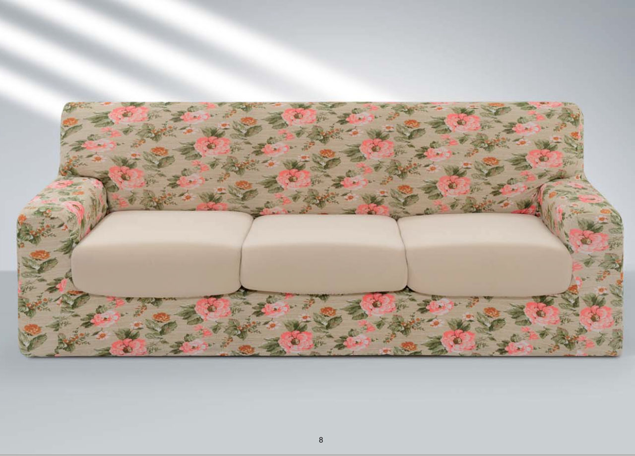 foto del prodotto copridivano sofa cover in fantasia disegno ab 3 posti ab 1000 rosa