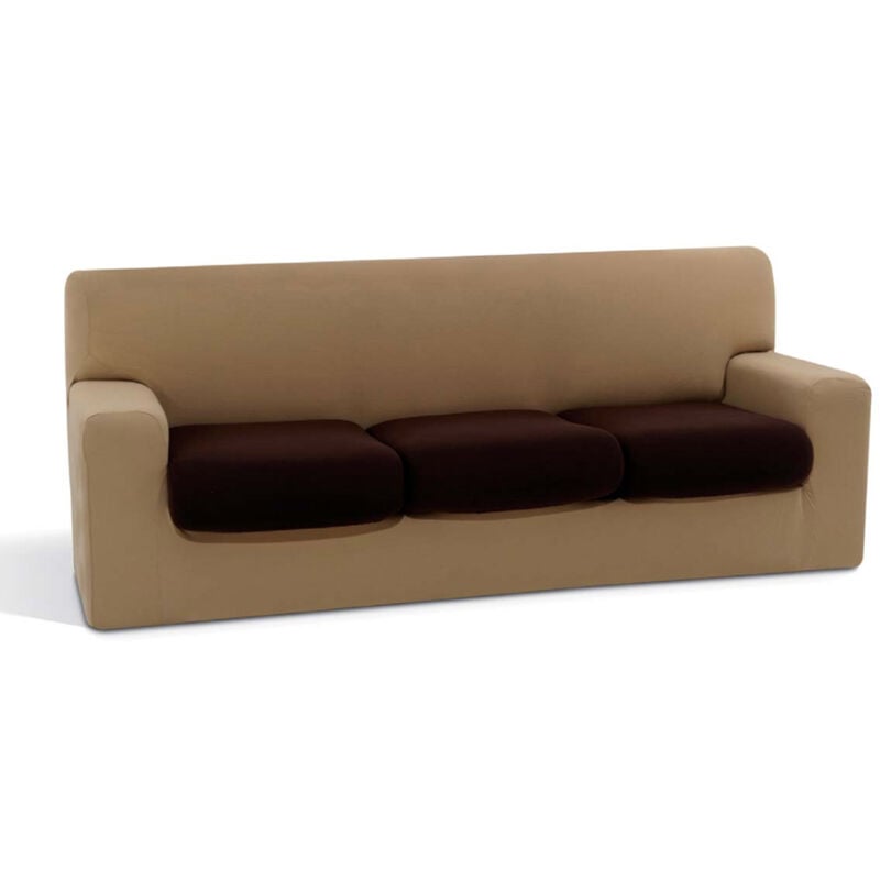 foto del prodotto copridivano sofa cover in tinta unita, misurapoltronacolorearancio 120
