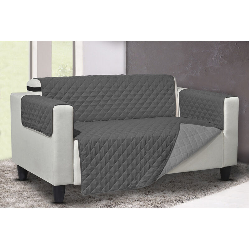 foto del prodotto copridivano trapuntato lello antimacchia double face grigio ch-grigio sc, misurapoltronacoloregrigio-grigio
