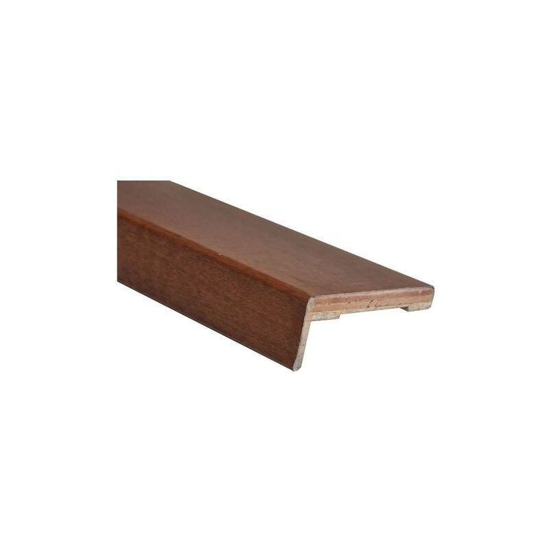 foto del prodotto coprifilo con aletta cm. 7x1x225 noce scuro