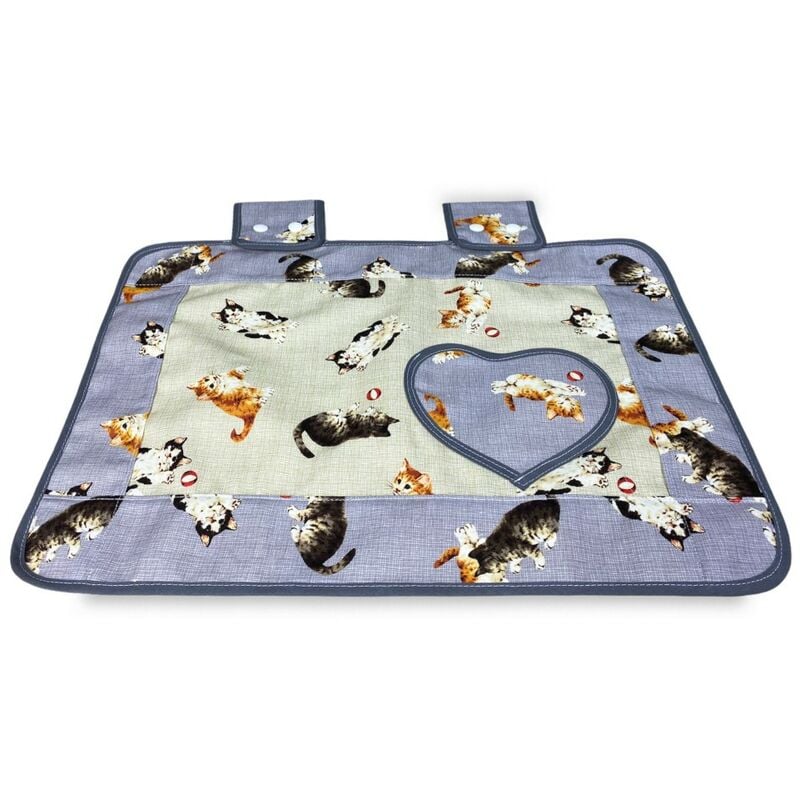 foto del prodotto copriforno copri forno gattini beige