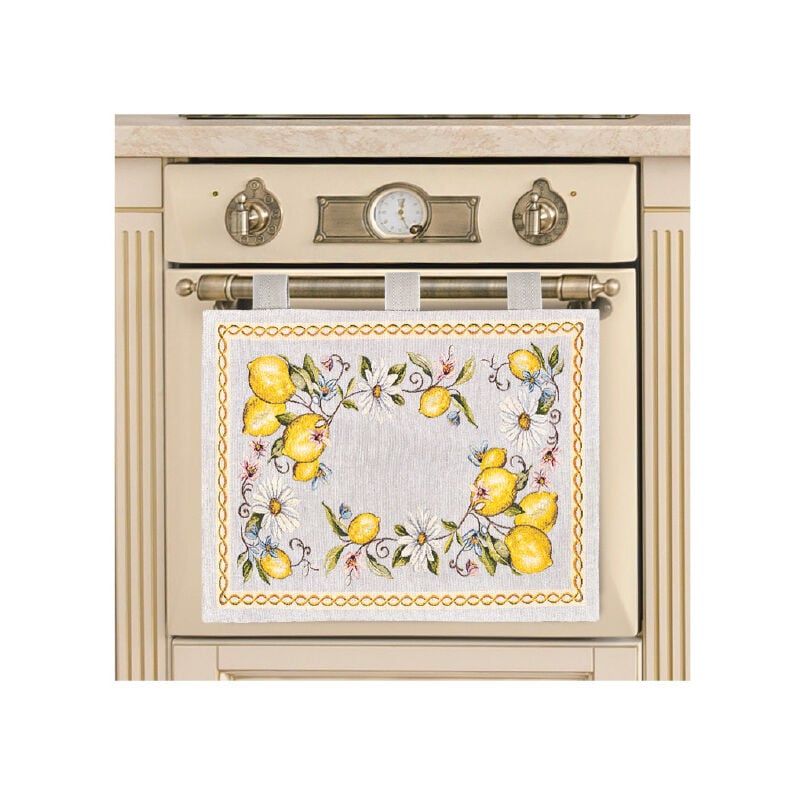foto del prodotto copriforno cucina universale cinigliato copertura decorazione forno dis. limoni