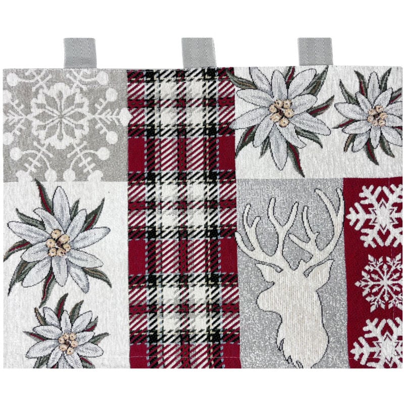 foto del prodotto copriforno cucina universale cinigliato copertura decorazione forno edelweiss, misuracoprifornocoloreverde