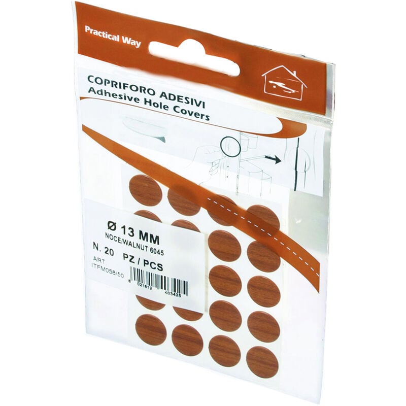 foto del prodotto copriforo adesivo colore rovere
