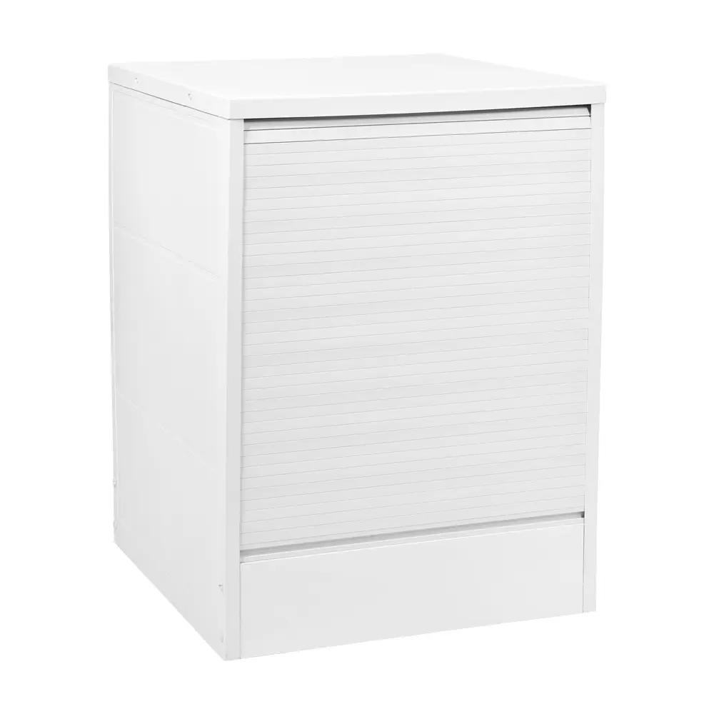 foto del prodotto coprilavatrice 65x70 cm bianco con serranda apertura verticale