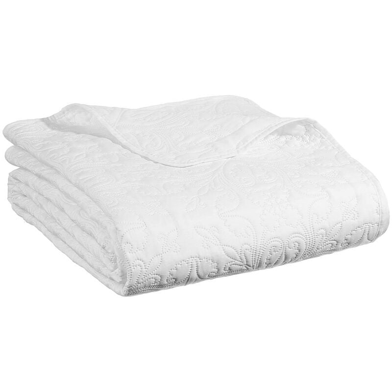 foto del prodotto copriletto arabesque 2 federe bianco avorio 260x240cm atmosphera cr ateur d int rieur