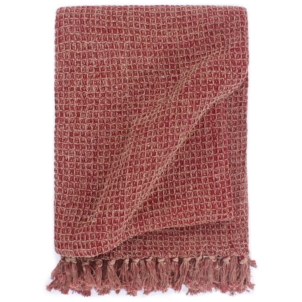 foto del prodotto copriletto in cotone 220x250 cm rosso borgogna cod mxl 68419