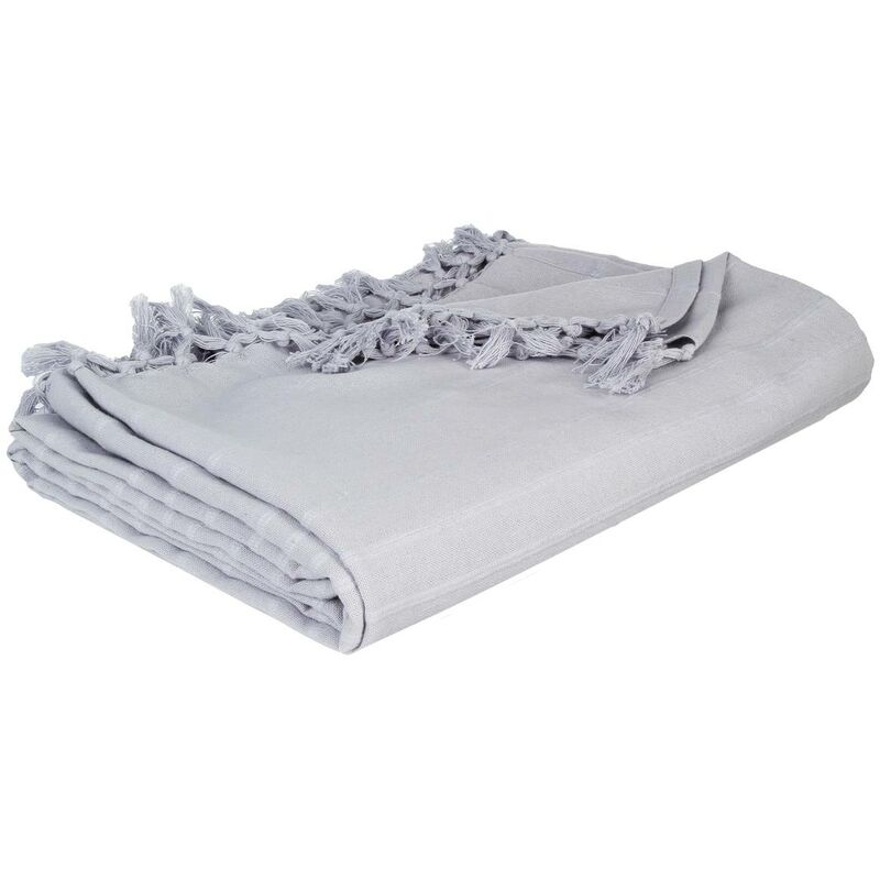 foto del prodotto copriletto in cotone grigio topo 160x220cm atmosphera cr ateur d int rieur