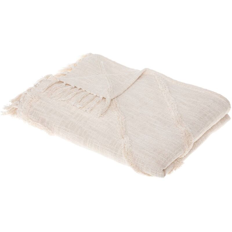 foto del prodotto copriletto in cotone trapuntato bianco avorio inca 130x180cm atmosphera cr ateur d'int rieur