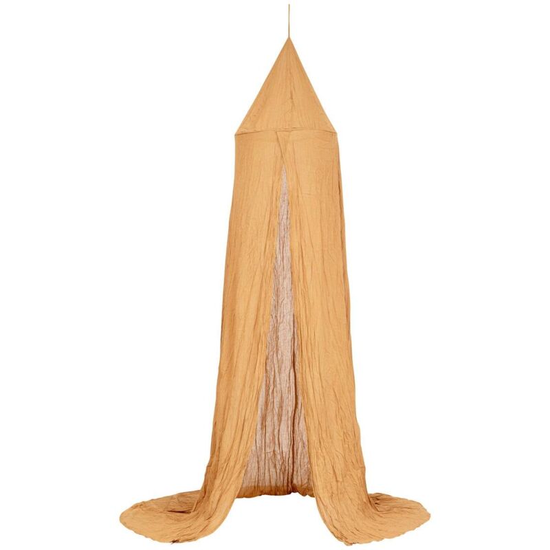 foto del prodotto copriletto lili in garza di cotone h 250cm marrone atmosphera cr ateur d int rieur