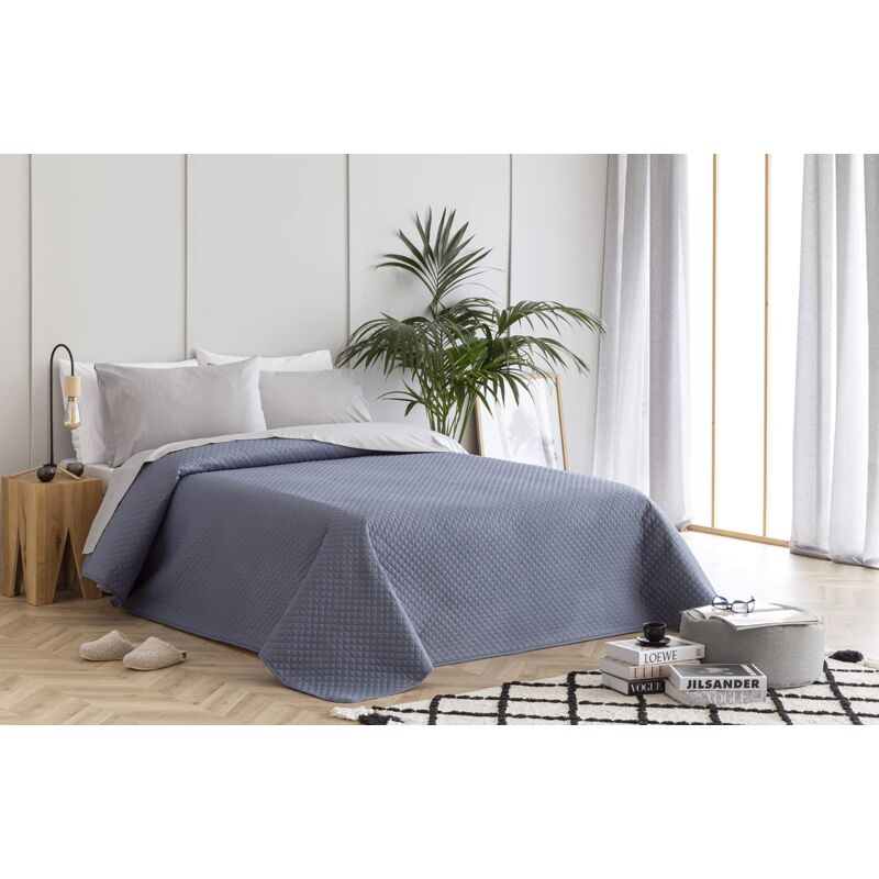 foto del prodotto copriletto trapuntato sottile con motivo a rombo, per primavera, estate, autunno e inverno, 100 microfibra extra morbido, copriletto multiuso, letto