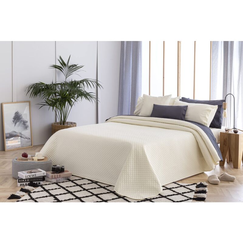 foto del prodotto copriletto trapuntato sottile con motivo a rombo, per primavera, estate, autunno e inverno, 100 microfibra extra morbido, copriletto multiuso, letto