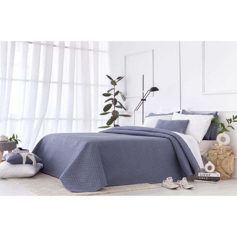 foto del prodotto copriletto trapuntato sottile con motivo piqu , per primavera, estate, autunno e inverno, 100 microfibra extra morbido, copriletto multiuso, letto
