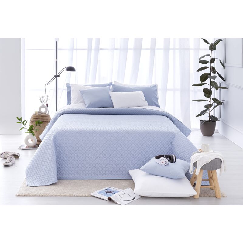 foto del prodotto copriletto trapuntato sottile con motivo piqu , per primavera, estate, autunno e inverno, 100 microfibra extra morbido, copriletto multiuso, letto