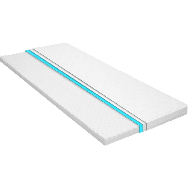 foto del prodotto coprimaterasso 80x200cm schiuma a freddo superficie a onde 6 cm - vidaxl
