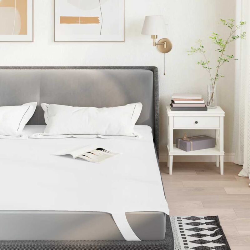 foto del prodotto coprimaterasso bianco 90x220 cm impermeabile vidaxl