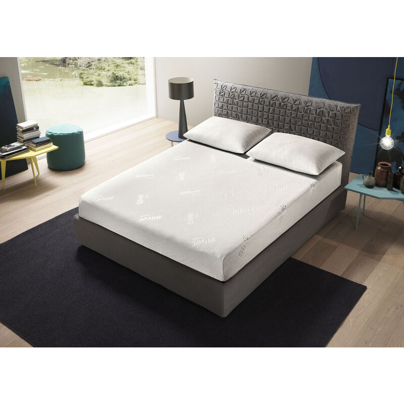 foto del prodotto coprimaterasso imbottito elasticizzato anallergico federe cuscino letto made italy, misurasingolocoloresphere