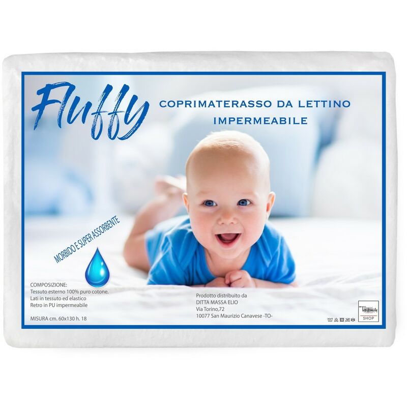 foto del prodotto coprimaterasso impermeabile antiacaro pvc lettino fluffy anti urina in puro cotone