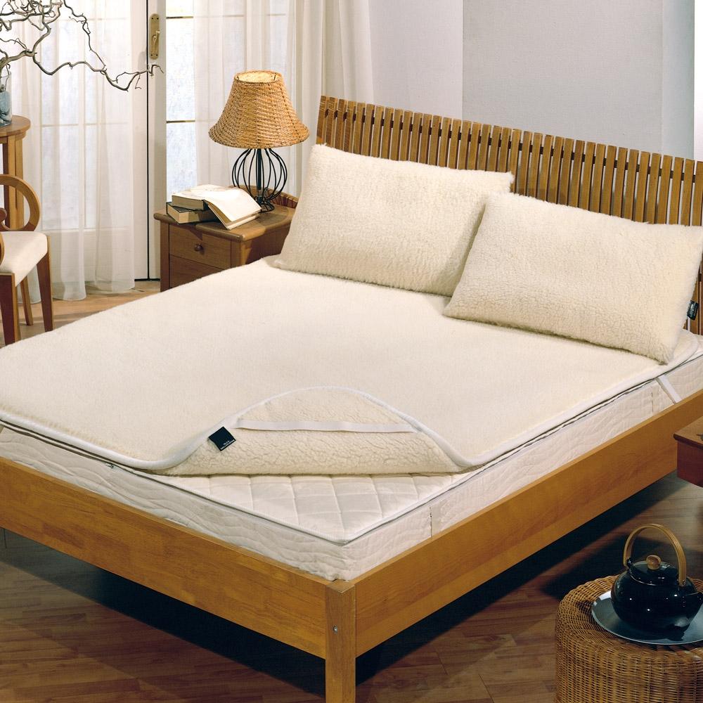 foto del prodotto coprimaterasso pura lana merinos matrimoniale 800gr cober basic beige