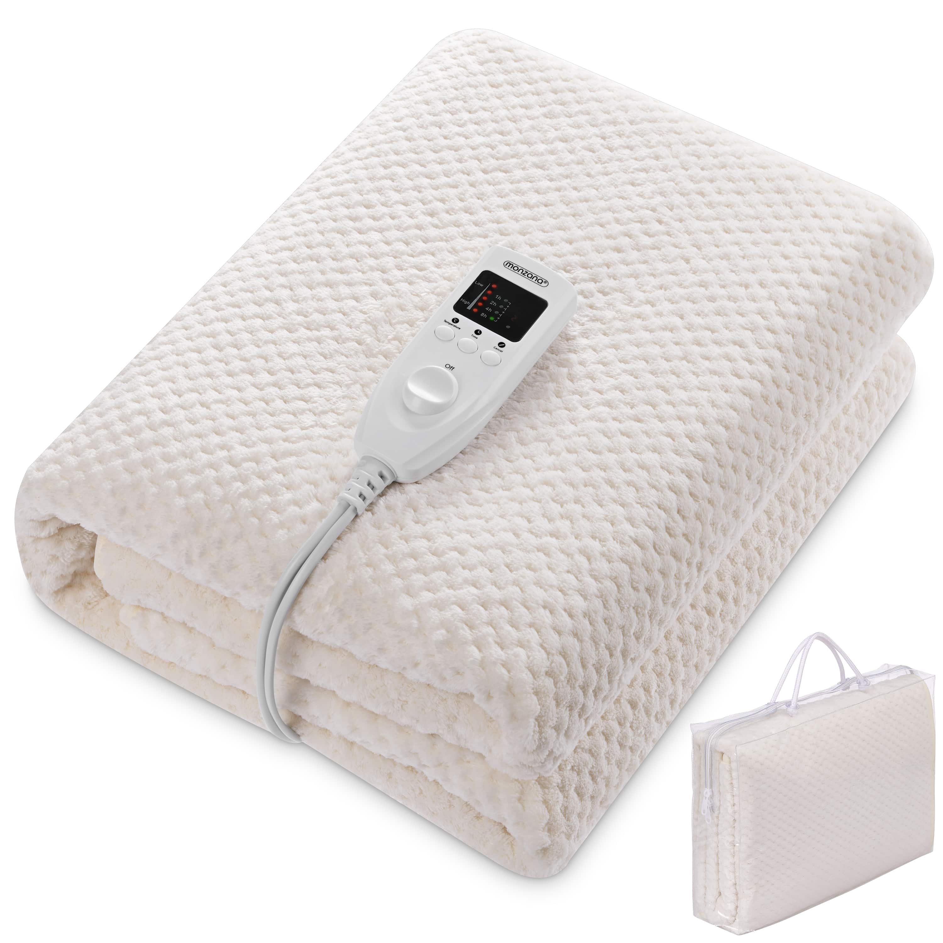 foto del prodotto coprimaterasso riscaldato crema 150x80cm 60w