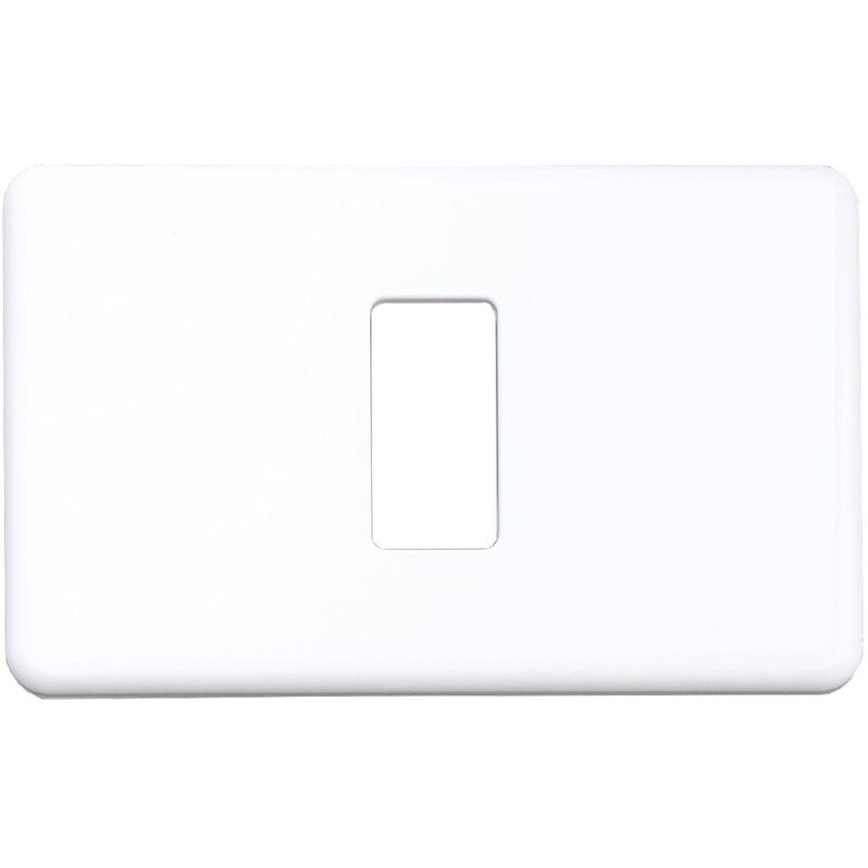 foto del prodotto coprinterruttore plastica minumet mis.a bianco 2 pz