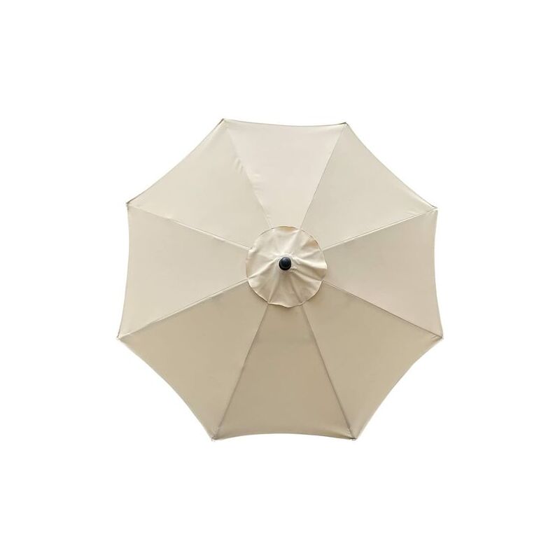 foto del prodotto copriombrellone di ricambio 8 stecche 3m tessuto di ricambio impermeabile anti uv beige