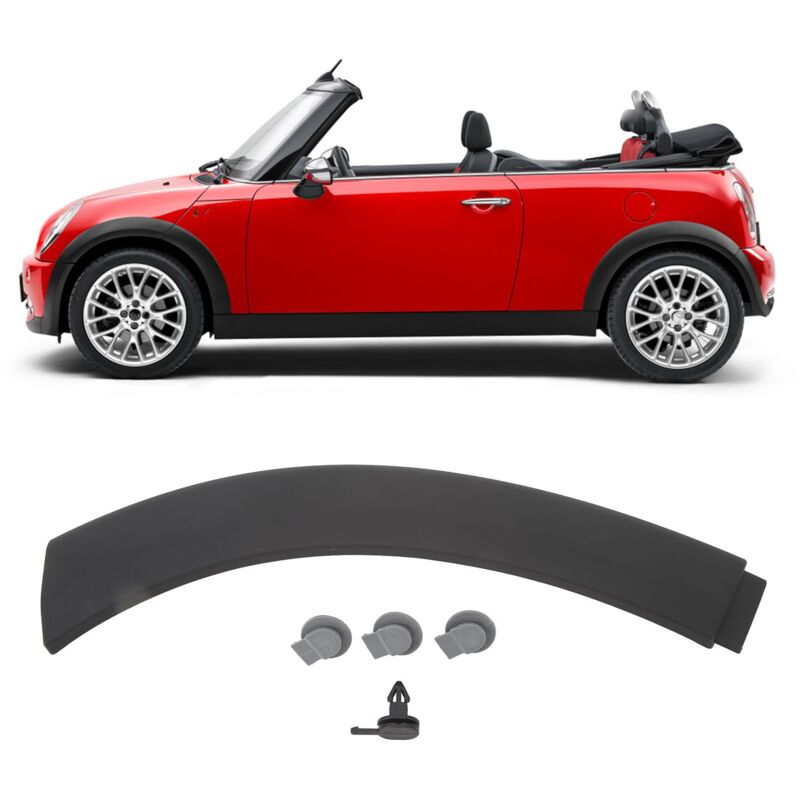 foto del prodotto copripassaruota, ricambio per r50 r53 r52, cofano anteriore sportivo antigraffio, finitura passaruota posteriore sinistro 51131505865 zoternen