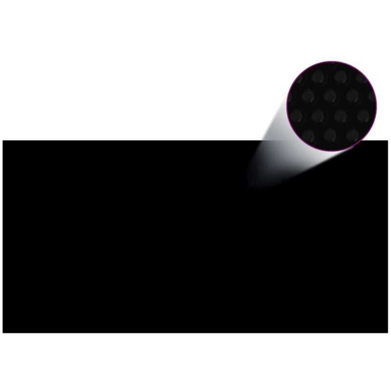 foto del prodotto copripiscina rettangolare 1200x600 cm in pe nero vidaxl
