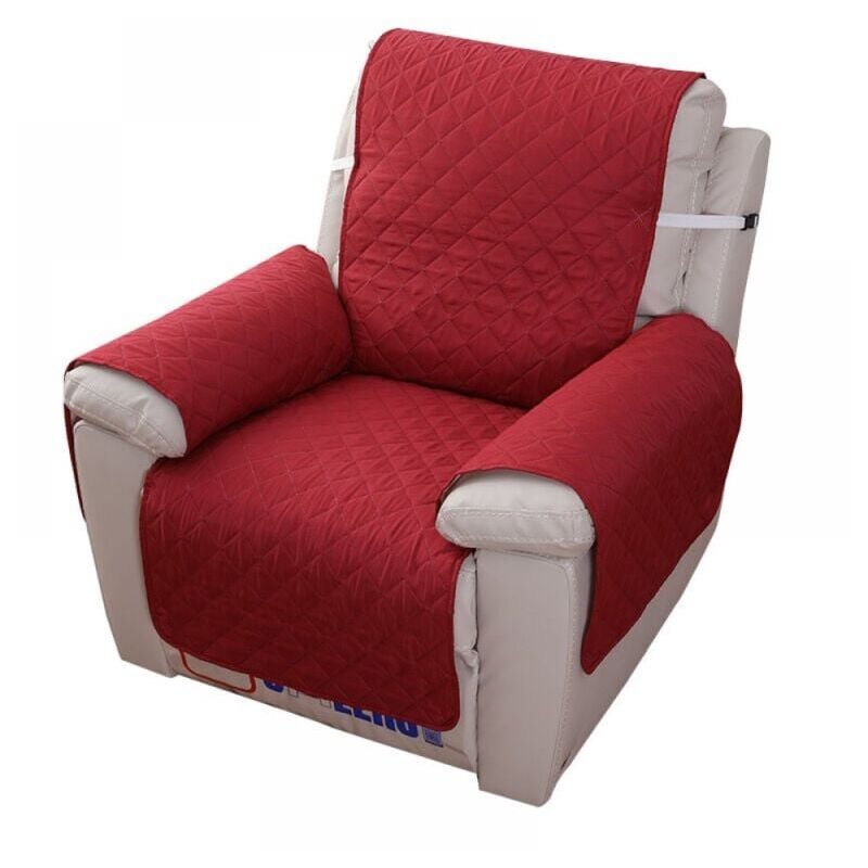 foto del prodotto copripoltrona reclinabile a 1 posto, copripoltrona reclinabile impermeabile per camera da letto rosso, 55 x 200 cm 